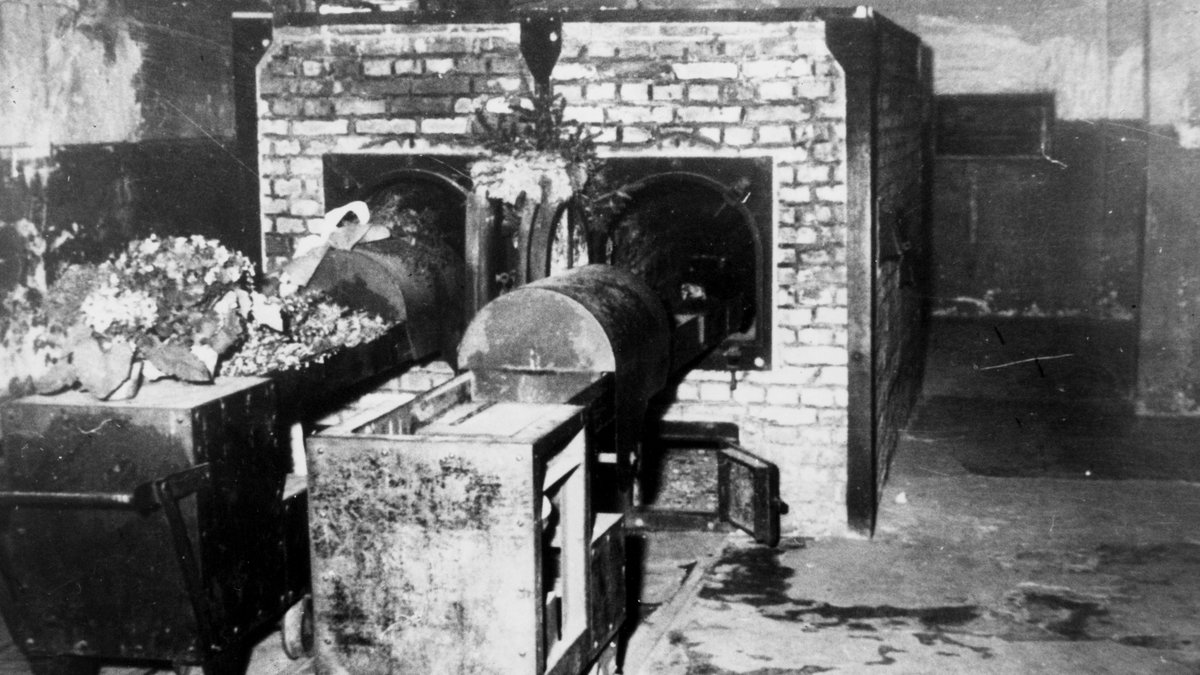 I koncentrationslägerna gasades många fångar ihjäl och liken kremerades i stora ugnar där fängslade judar arbetade.